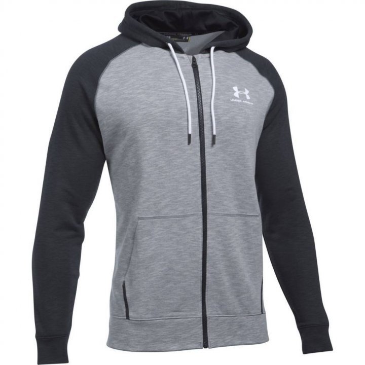 Produkt - UNDER ARMOUR SPORTSTYLE F/Z TRI HOOD šedá L