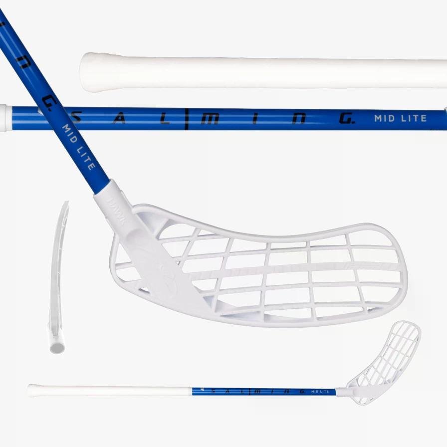 Produkt - SALMING Midlite Hawk 32 JR Blue/White Levá  82 (93) cm 