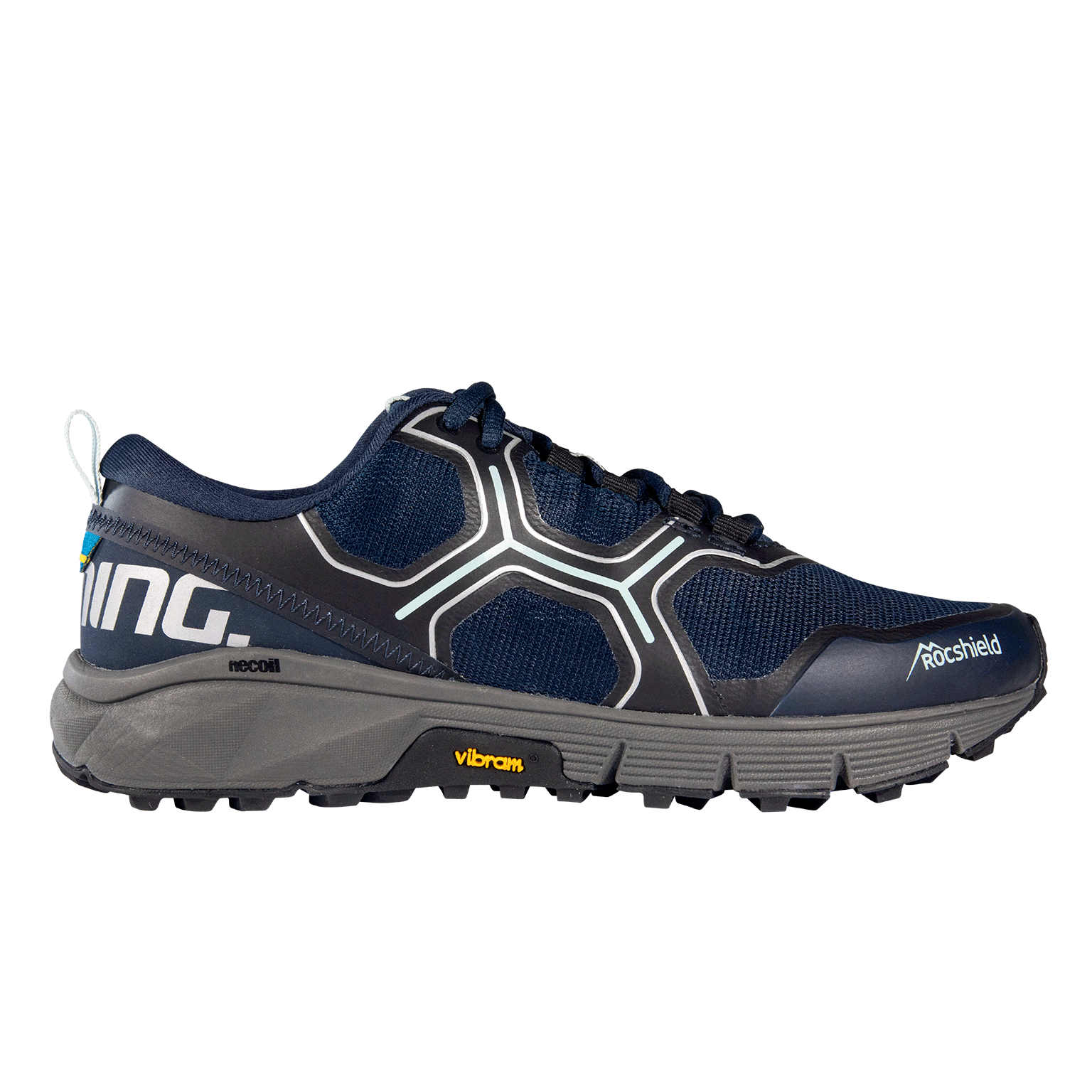 Produkt - SALMING Recoil Trail Women Grey/Blue 5 UK - 37 1/3 EUR - 24 cm